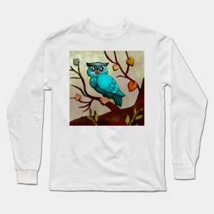 Owl in the garden Long Sleeve T-Shirt